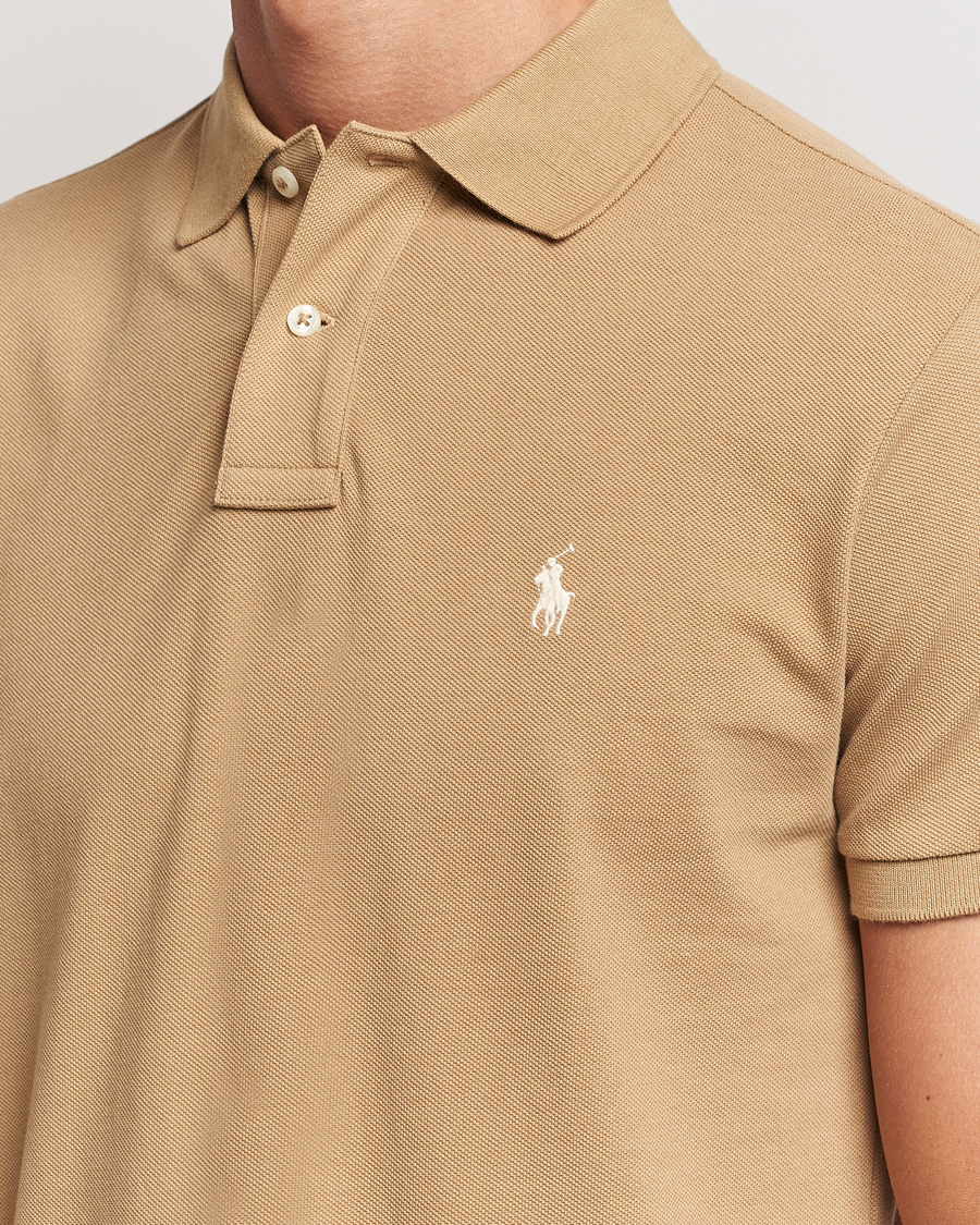 Mies | Pikeet | Polo Ralph Lauren | Custom Slim Fit Polo Café Tan