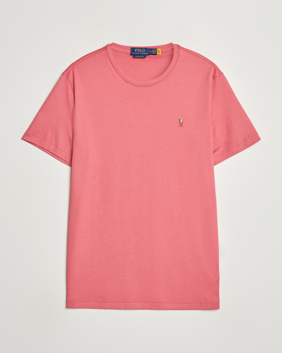 Mies | T-paidat | Polo Ralph Lauren | Luxury Pima Cotton Crew Neck T-Shirt Adirondack Red