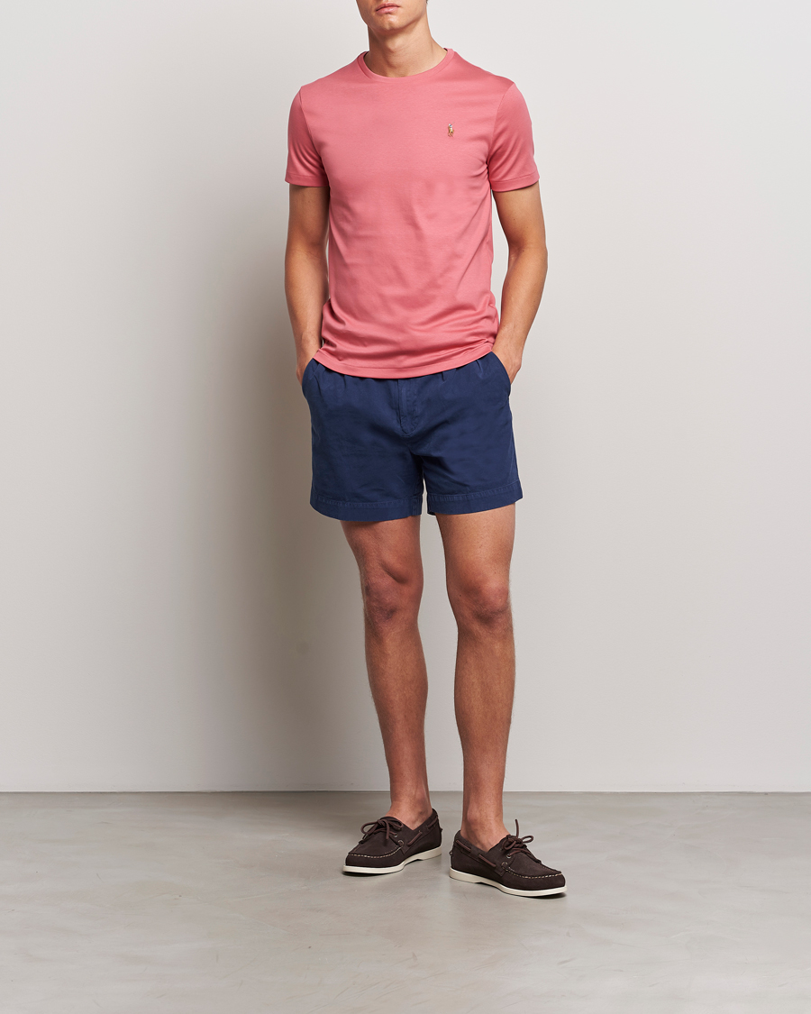 Mies | T-paidat | Polo Ralph Lauren | Luxury Pima Cotton Crew Neck T-Shirt Adirondack Red