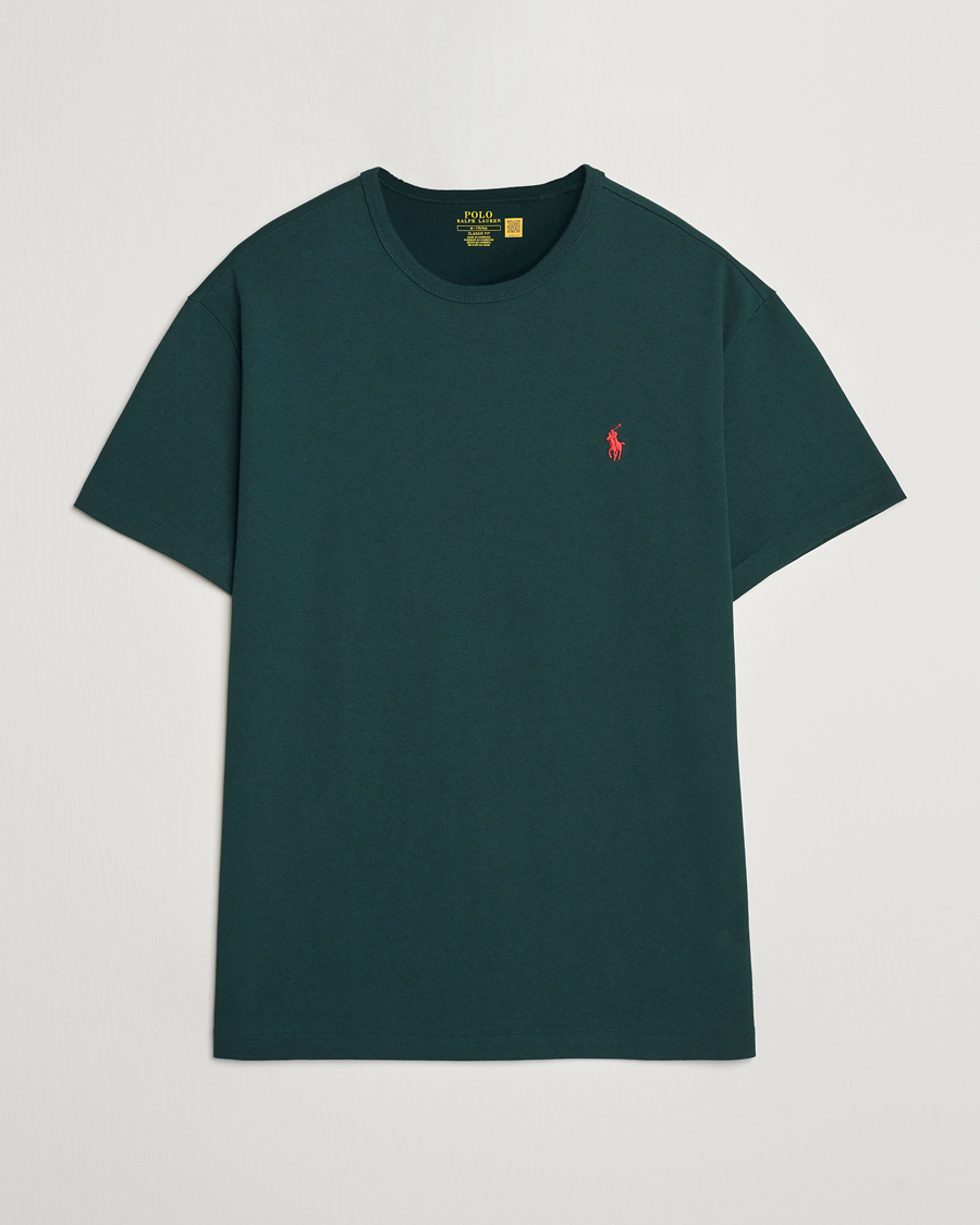 Mies | T-paidat | Polo Ralph Lauren | Heavyweight Crew Neck T-Shirt Moss Agate