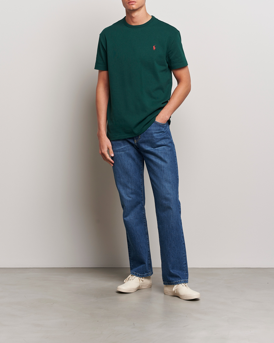 Mies | T-paidat | Polo Ralph Lauren | Heavyweight Crew Neck T-Shirt Moss Agate