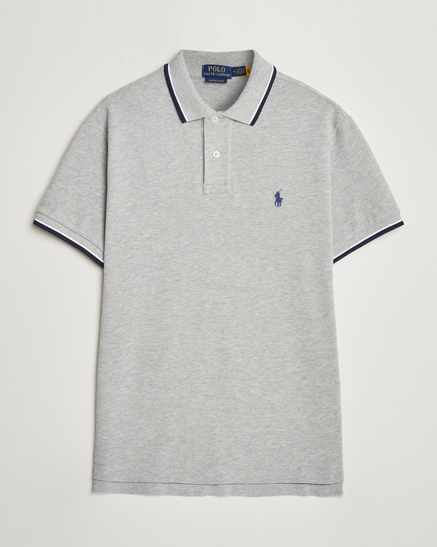 Mies | Pikeet | Polo Ralph Lauren | Custom Slim Fit Tipped Polo Andover Heather