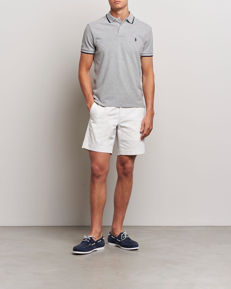 Mies | Pikeet | Polo Ralph Lauren | Custom Slim Fit Tipped Polo Andover Heather