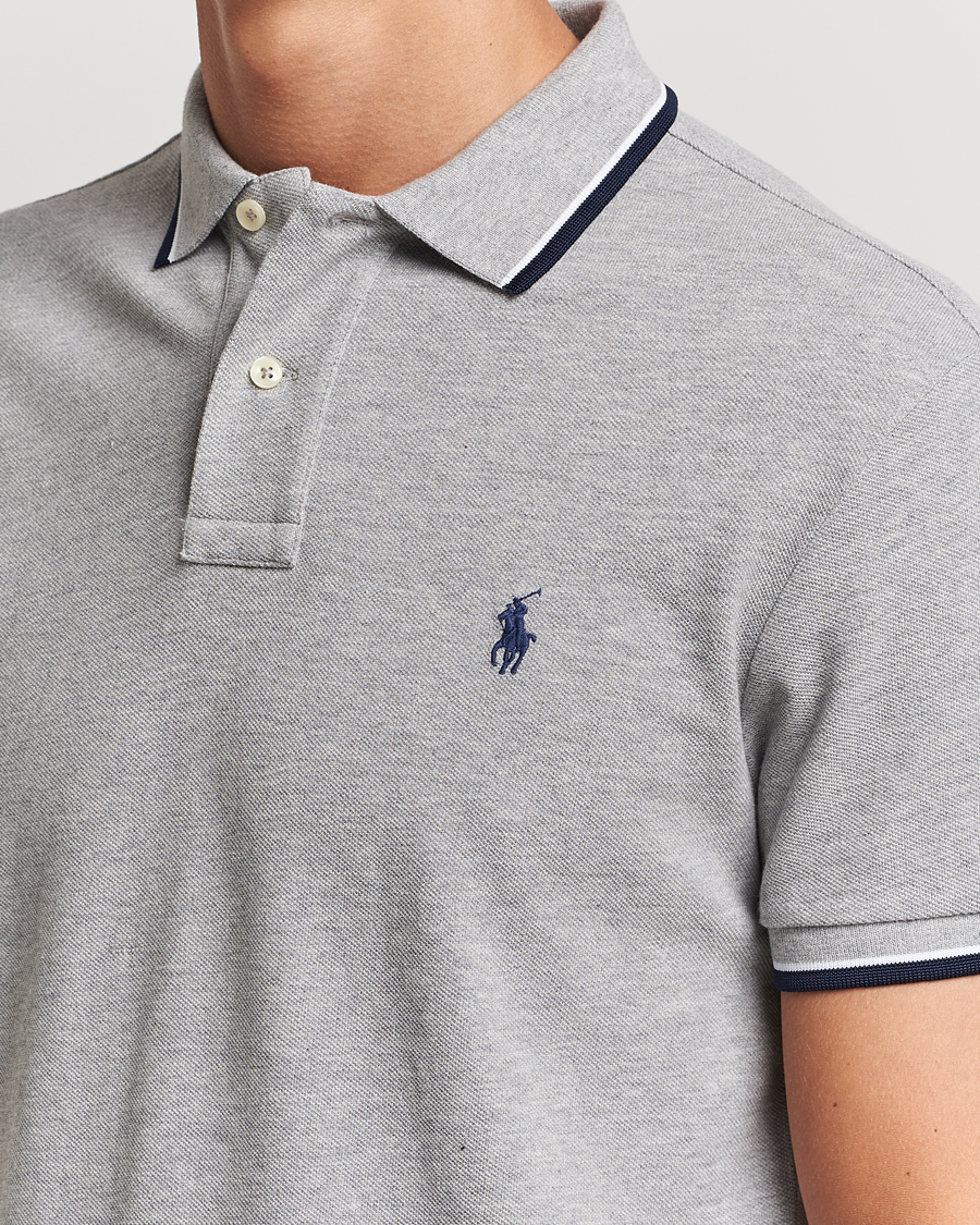 Mies | Pikeet | Polo Ralph Lauren | Custom Slim Fit Tipped Polo Andover Heather