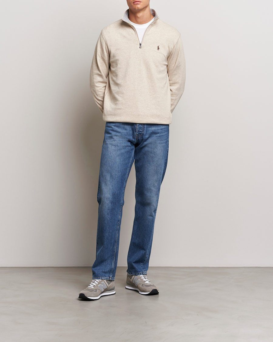 Mies | Puserot | Polo Ralph Lauren | Tech Double Knit Half Zip Expedition Dune Heather