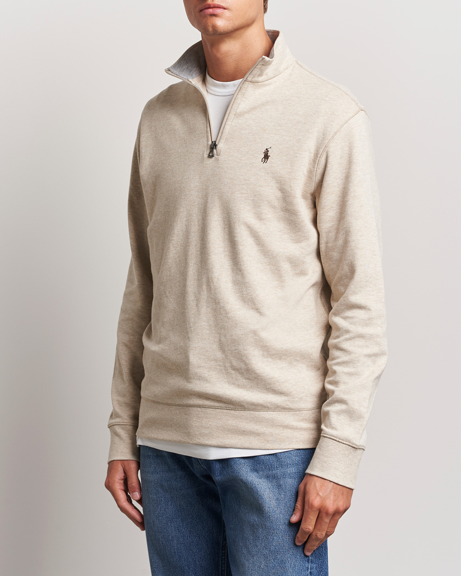Mies | Puserot | Polo Ralph Lauren | Tech Double Knit Half Zip Expedition Dune Heather