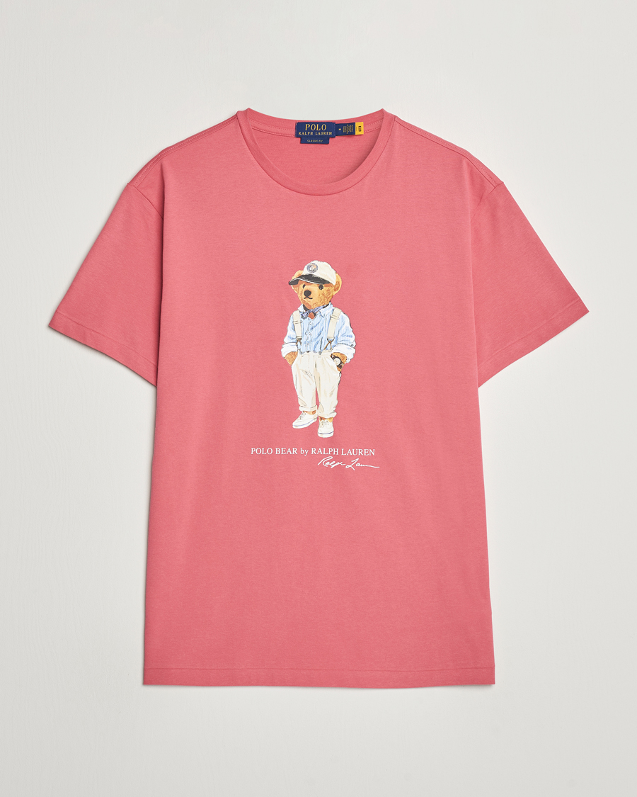 Mies | T-paidat | Polo Ralph Lauren | Printed Hemingway Bear T-Shirt Adirondack Red