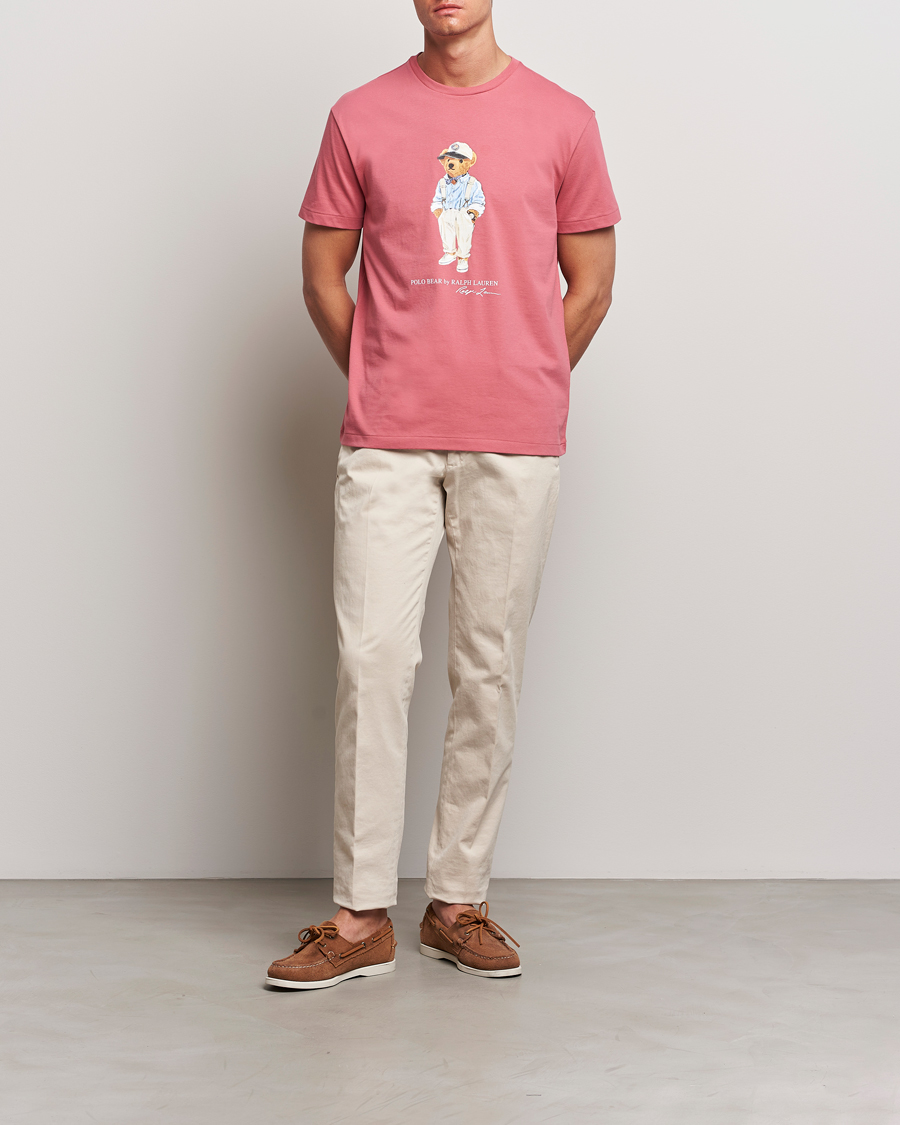 Mies | T-paidat | Polo Ralph Lauren | Printed Hemingway Bear T-Shirt Adirondack Red