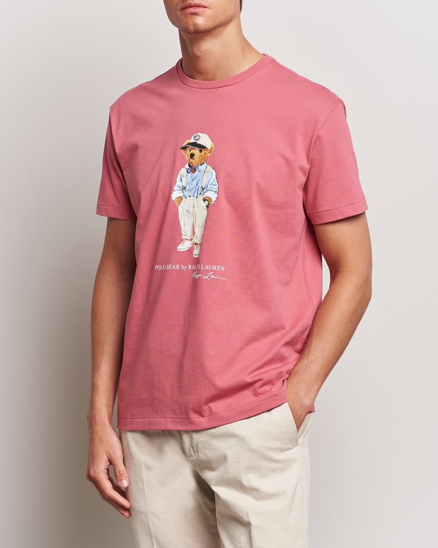 Mies | T-paidat | Polo Ralph Lauren | Printed Hemingway Bear T-Shirt Adirondack Red