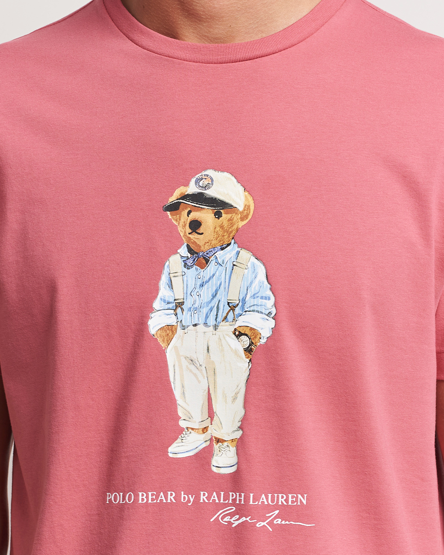 Mies | T-paidat | Polo Ralph Lauren | Printed Hemingway Bear T-Shirt Adirondack Red