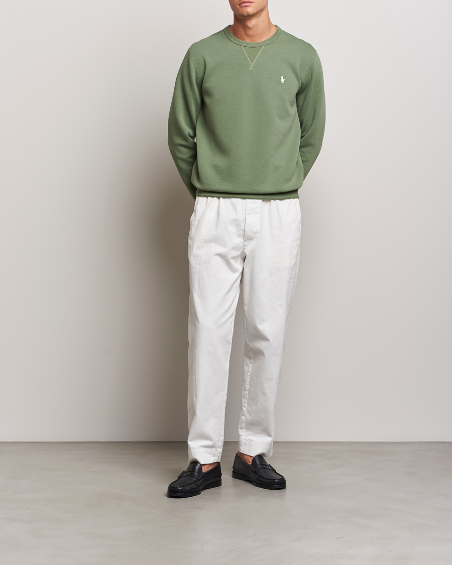 Mies | Puserot | Polo Ralph Lauren | Tech Double Knit Crew Neck Sweatshirt Cargo Green