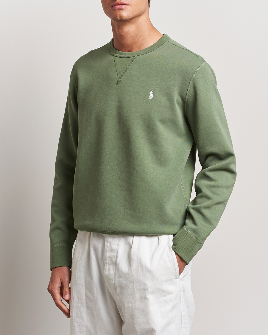 Mies |  | Polo Ralph Lauren | Tech Double Knit Crew Neck Sweatshirt Cargo Green