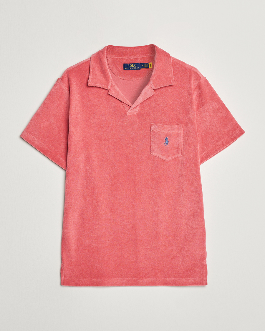 Mies | Pikeet | Polo Ralph Lauren | Cotton Terry Open Collar Polo Adirondack Red