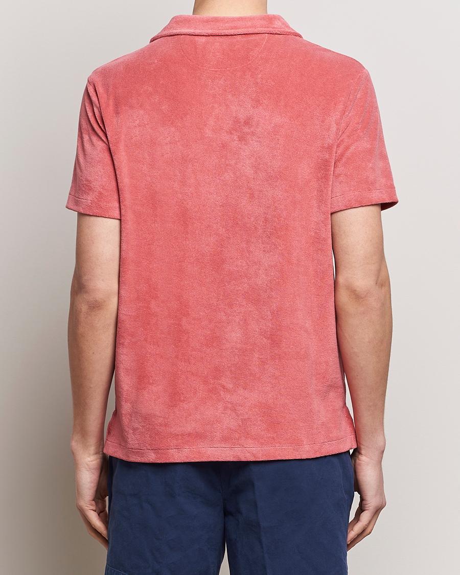 Mies | Pikeet | Polo Ralph Lauren | Cotton Terry Open Collar Polo Adirondack Red