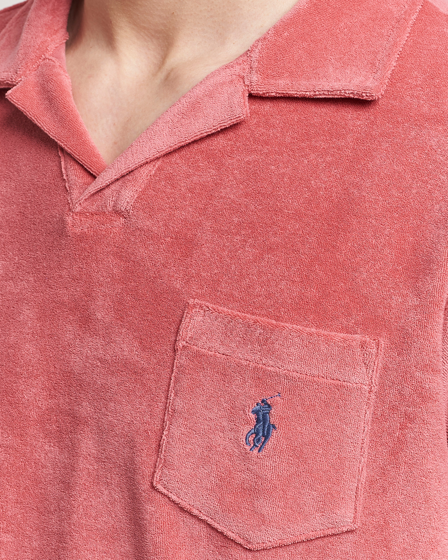 Mies | Pikeet | Polo Ralph Lauren | Cotton Terry Open Collar Polo Adirondack Red
