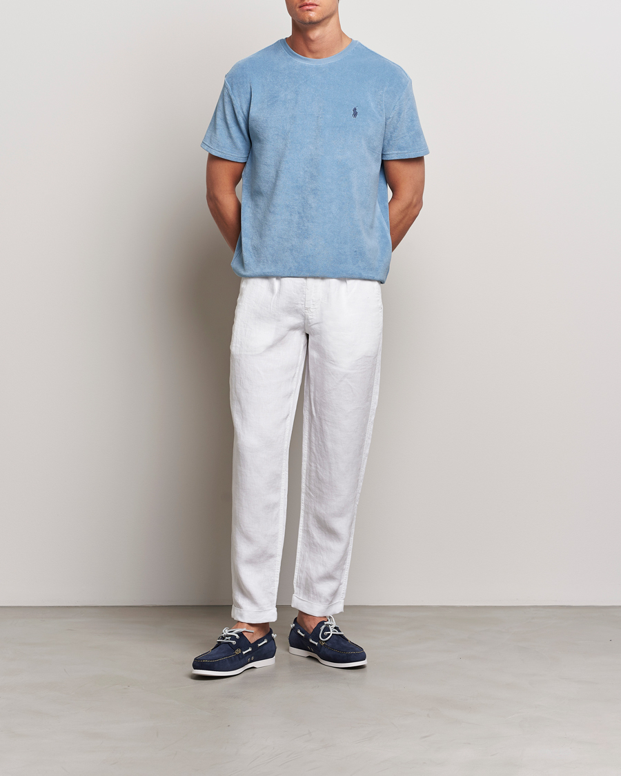 Mies | T-paidat | Polo Ralph Lauren | Cotton Terry Crew Neck T-shirt Vessel Blue