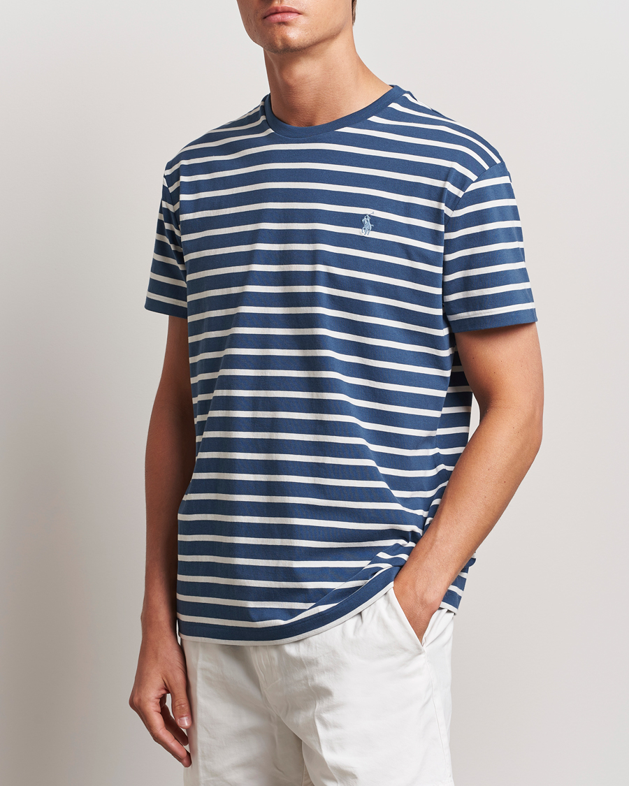 Mies |  | Polo Ralph Lauren | Striped Crew Neck T-Shirt Clancy Blue/Nevis