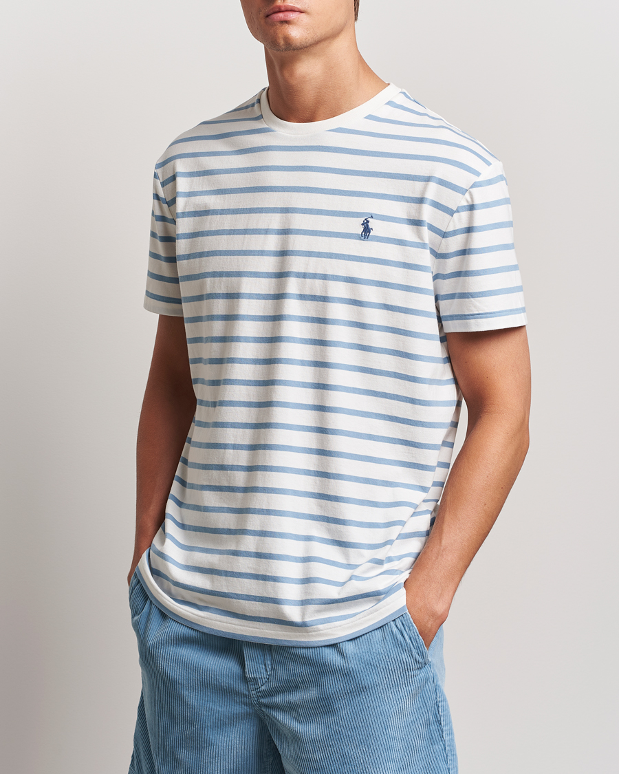 Mies |  | Polo Ralph Lauren | Striped Crew Neck T-Shirt Nevis/Vessel Blue