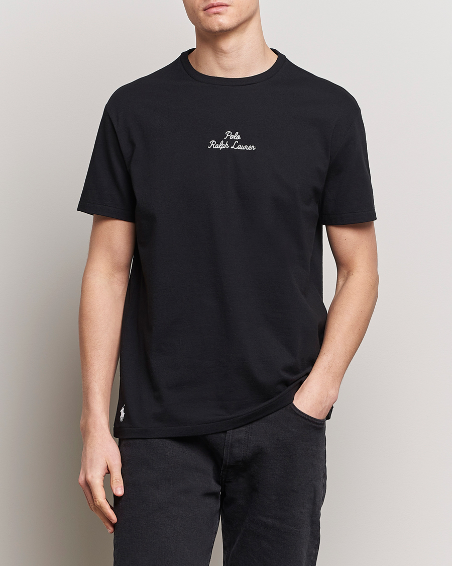 Mies | T-paidat | Polo Ralph Lauren | Center Logo Crew Neck T-Shirt Black