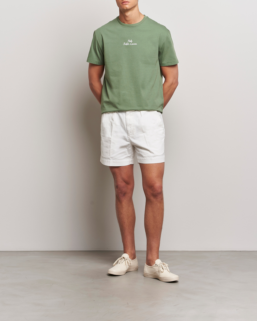 Mies | T-paidat | Polo Ralph Lauren | Center Logo Crew Neck T-Shirt Cargo Green