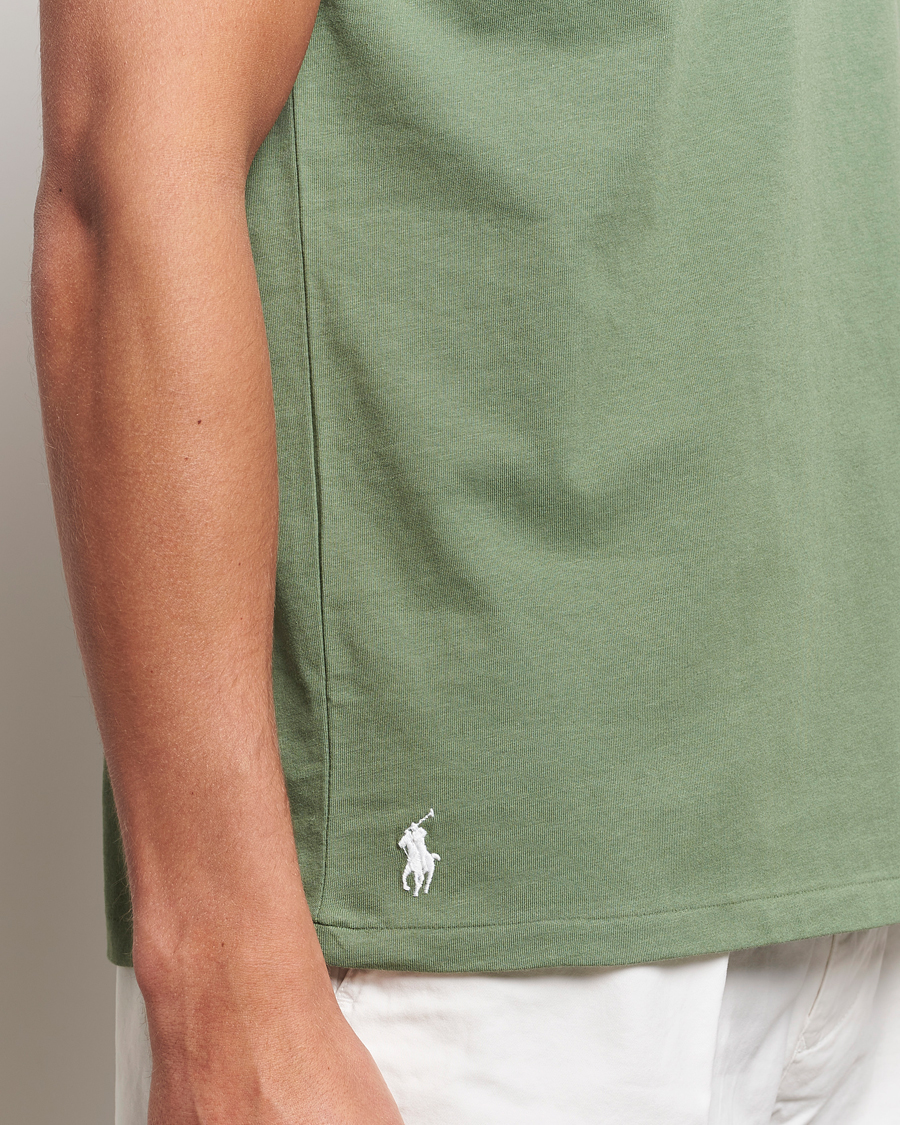 Mies | T-paidat | Polo Ralph Lauren | Center Logo Crew Neck T-Shirt Cargo Green