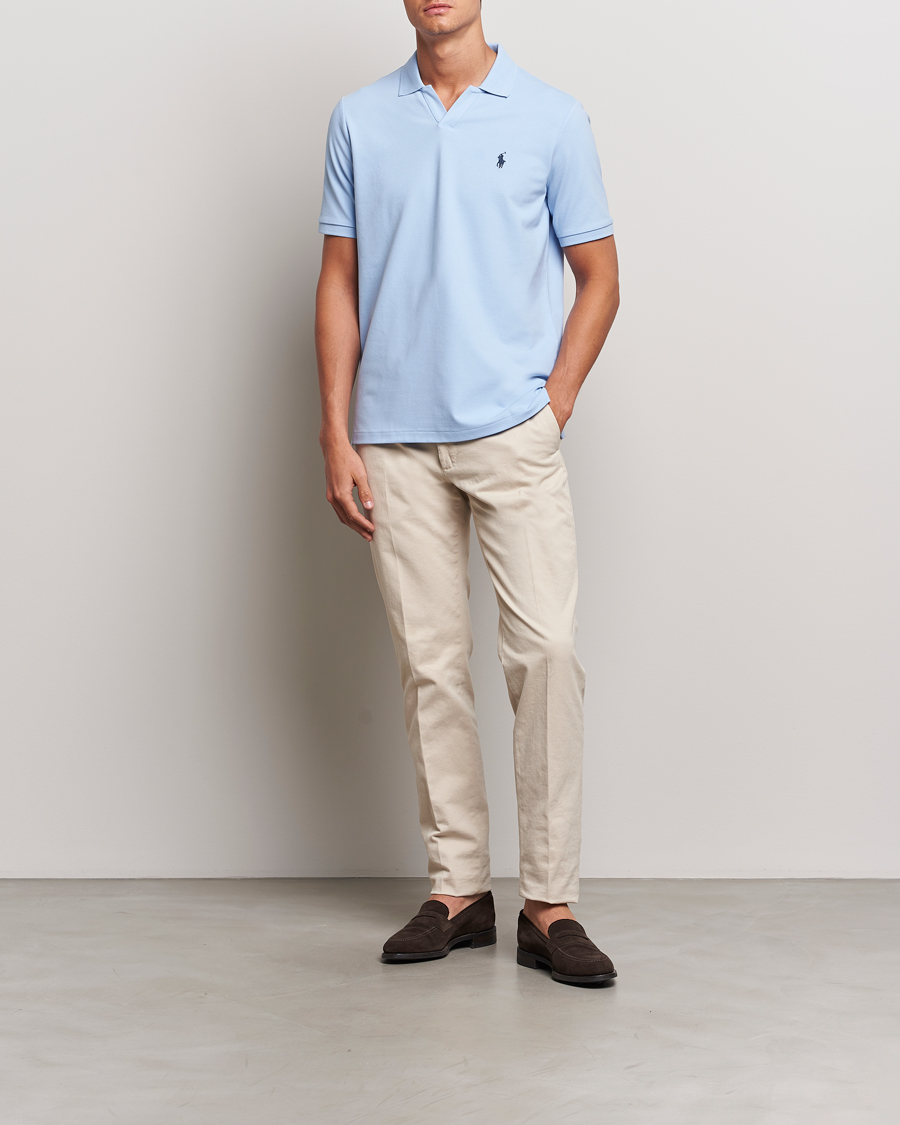 Mies | Pikeet | Polo Ralph Lauren | Classic Fit Open Collar Polo Office Blue