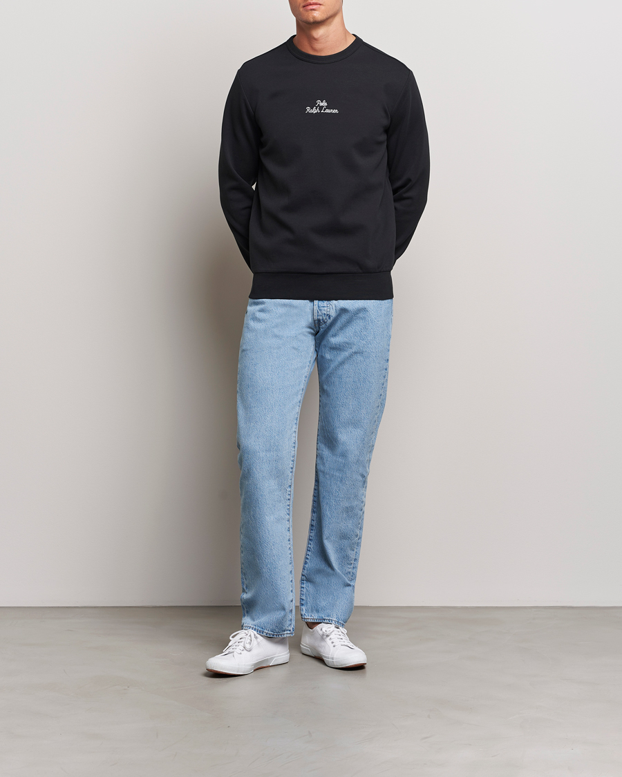 Mies | Puserot | Polo Ralph Lauren | Center Logo Crew Neck Sweatshirt Black