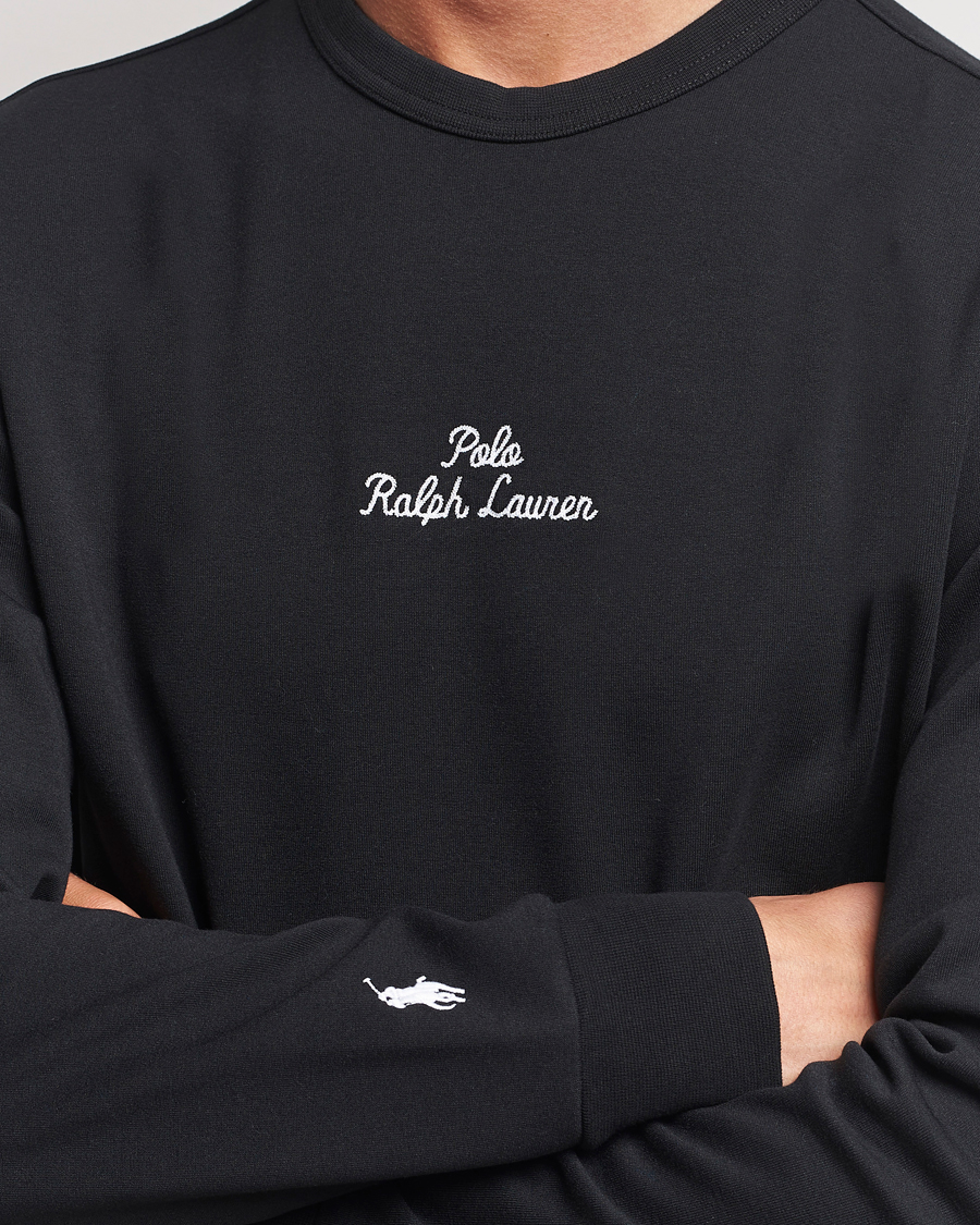 Mies | Puserot | Polo Ralph Lauren | Center Logo Crew Neck Sweatshirt Black