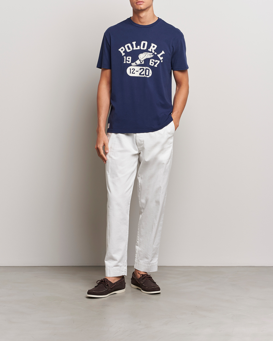 Mies | T-paidat | Polo Ralph Lauren | Graphic Crew Neck T-Shirt Cruise Navy
