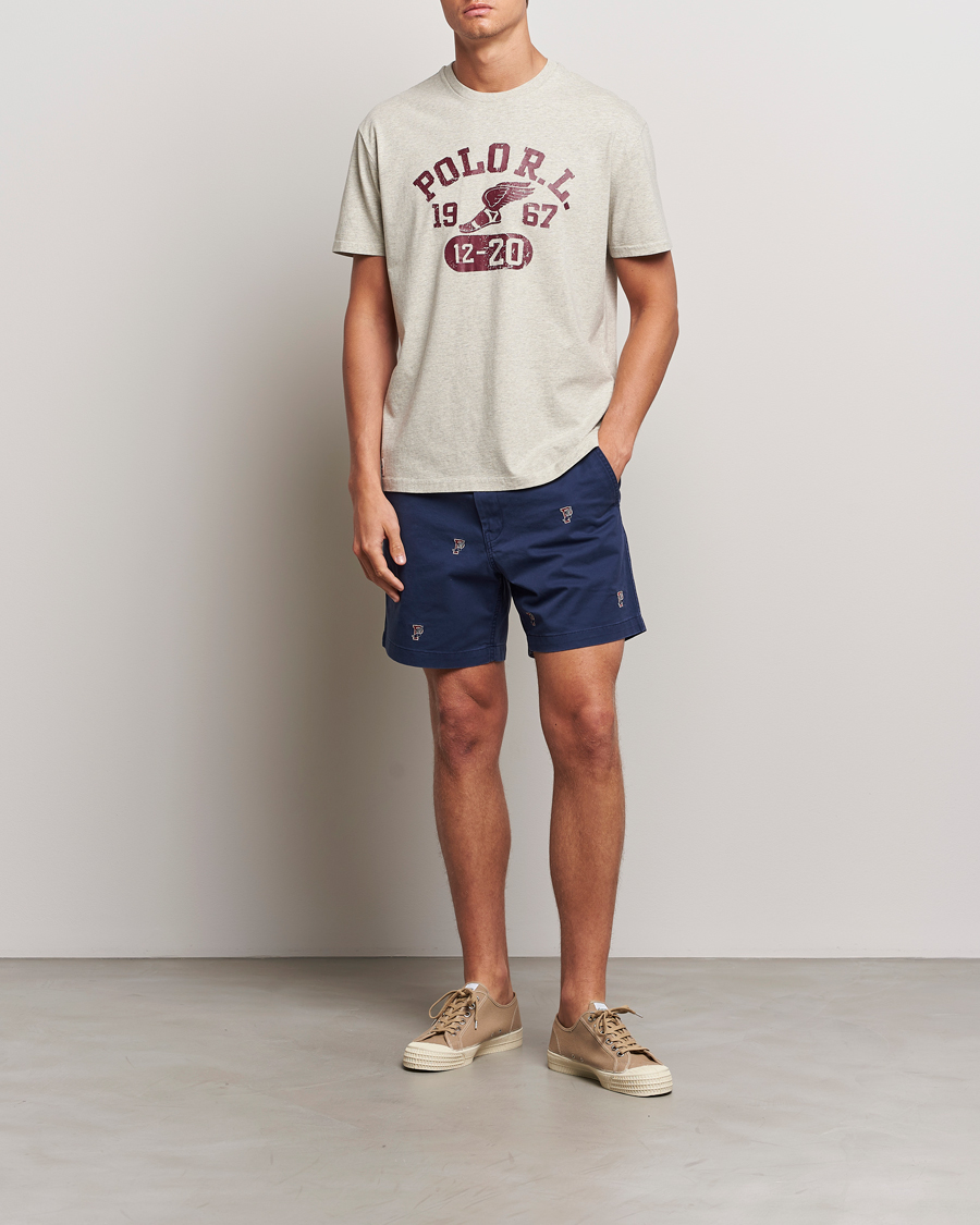 Mies | T-paidat | Polo Ralph Lauren | Graphic Crew Neck T-Shirt Light Vintage Heather