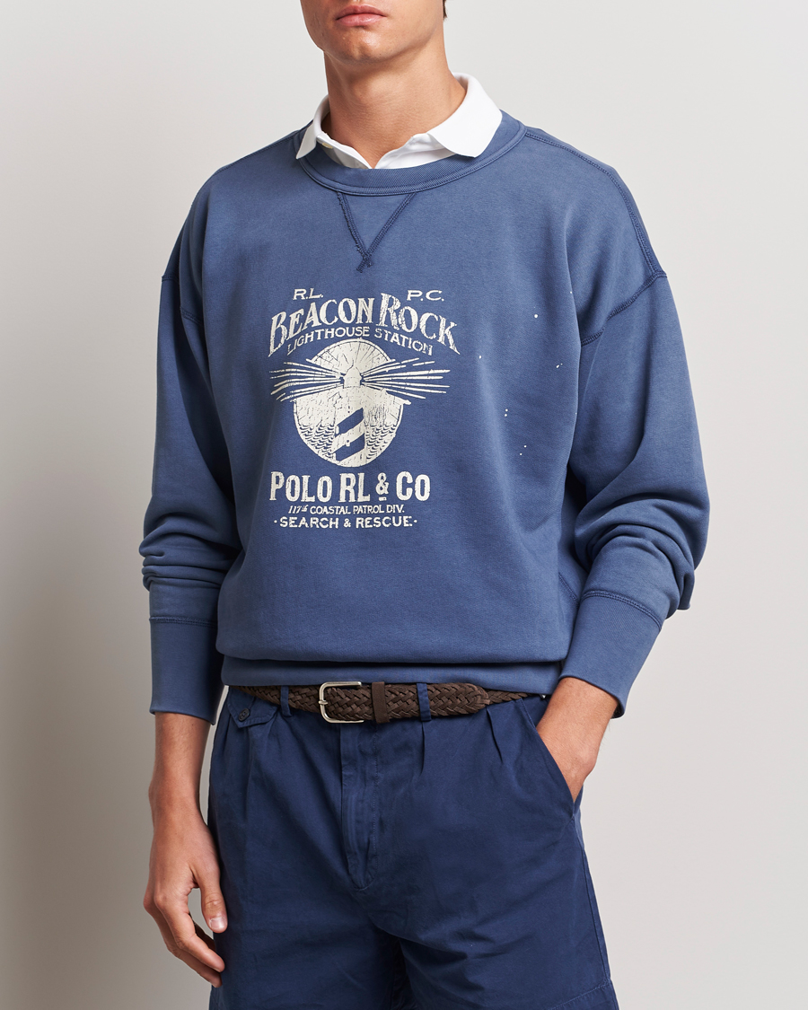 Mies | Puserot | Polo Ralph Lauren | Graphic Fleece Sweatshirt Blue Heaven
