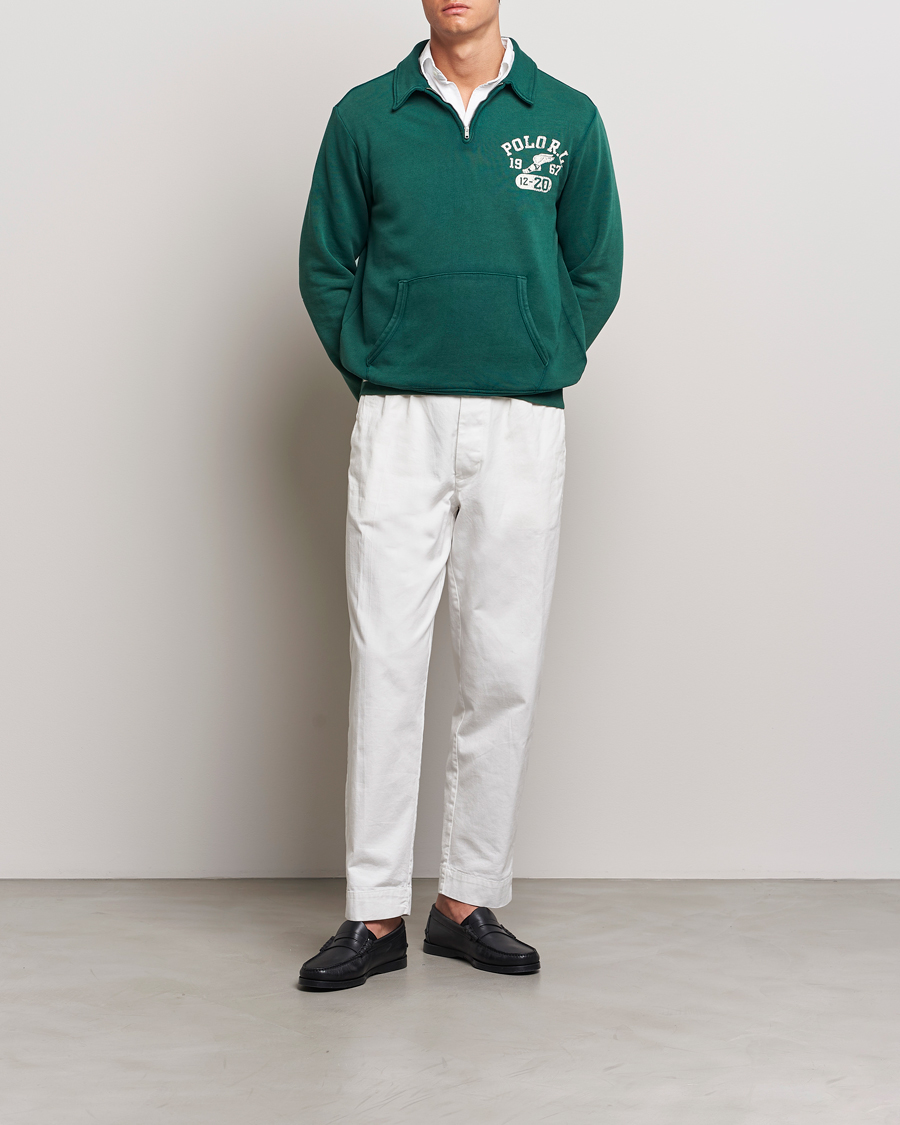 Mies | Puserot | Polo Ralph Lauren | Graphic Fleece Half Zip Moss Agate