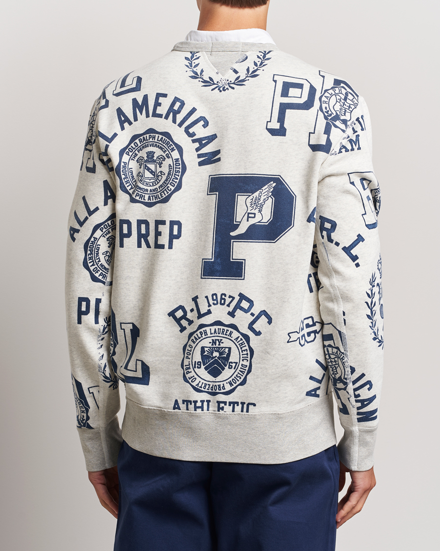 Mies | Puserot | Polo Ralph Lauren | Printed Crew Neck Sweatshirt Light Vintage Heather