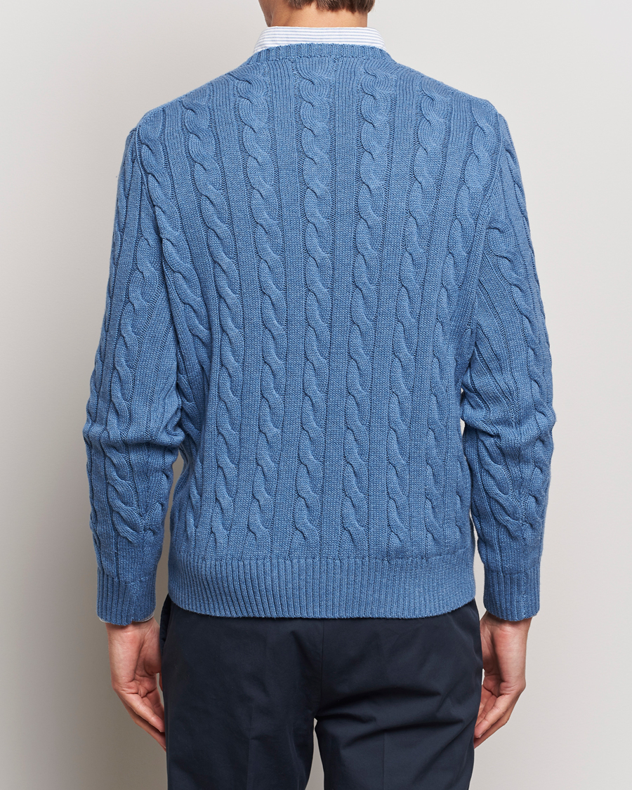 Mies | Puserot | Polo Ralph Lauren | Cotton Cable Pullover Lake Heather