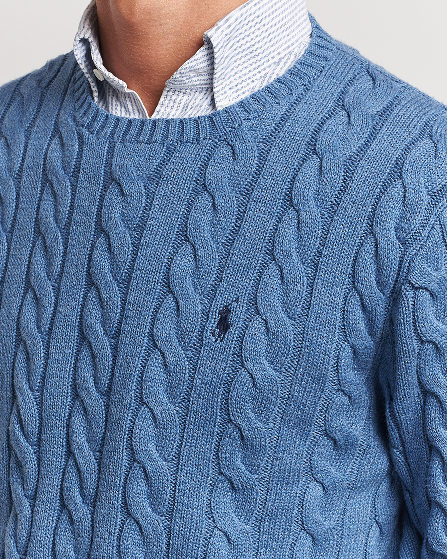 Mies | Puserot | Polo Ralph Lauren | Cotton Cable Pullover Lake Heather