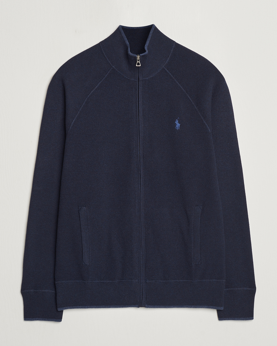 Mies | Puserot | Polo Ralph Lauren | Textured Full Zip Navy Heather