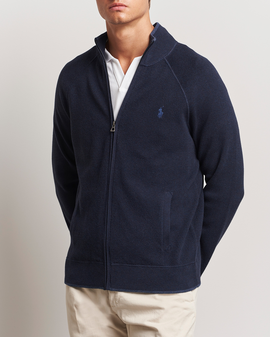 Mies | Puserot | Polo Ralph Lauren | Textured Full Zip Navy Heather