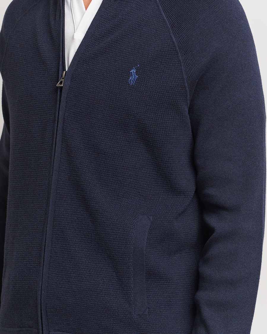 Mies | Puserot | Polo Ralph Lauren | Textured Full Zip Navy Heather