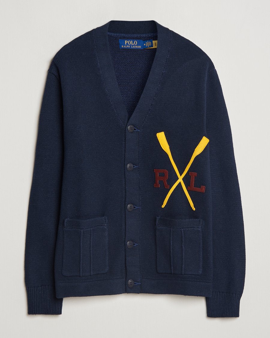 Mies | Puserot | Polo Ralph Lauren | RL Rowing Knitted Cardigan Aviator Navy