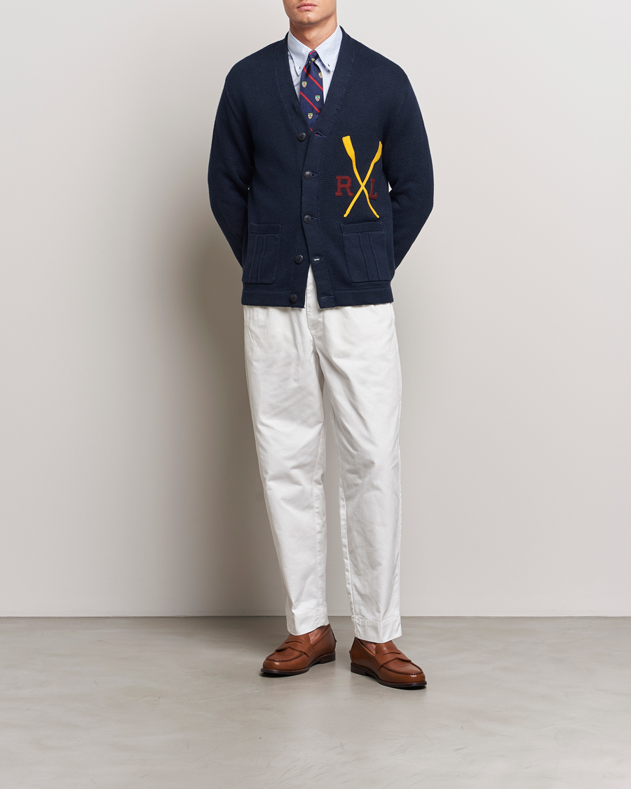 Mies | Puserot | Polo Ralph Lauren | RL Rowing Knitted Cardigan Aviator Navy