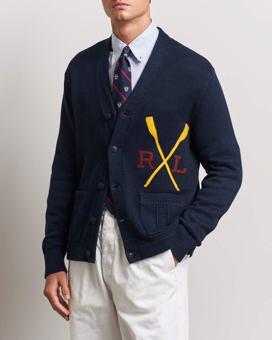 Mies | Puserot | Polo Ralph Lauren | RL Rowing Knitted Cardigan Aviator Navy