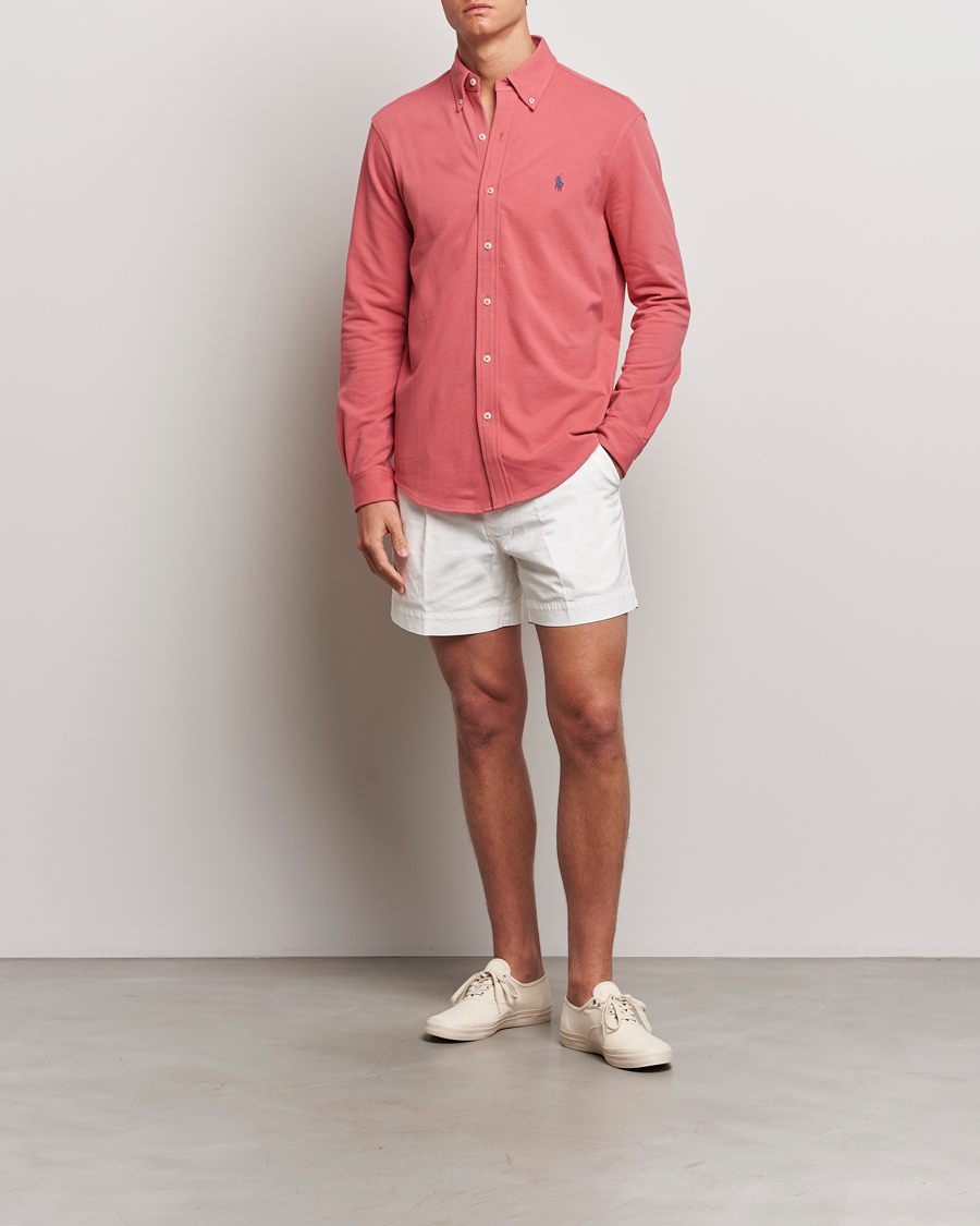 Mies | Kauluspaidat | Polo Ralph Lauren | Featherweight Mesh Shirt Adirondack Berry