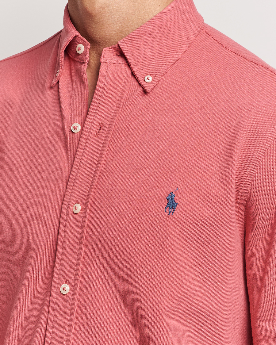 Mies | Kauluspaidat | Polo Ralph Lauren | Featherweight Mesh Shirt Adirondack Berry