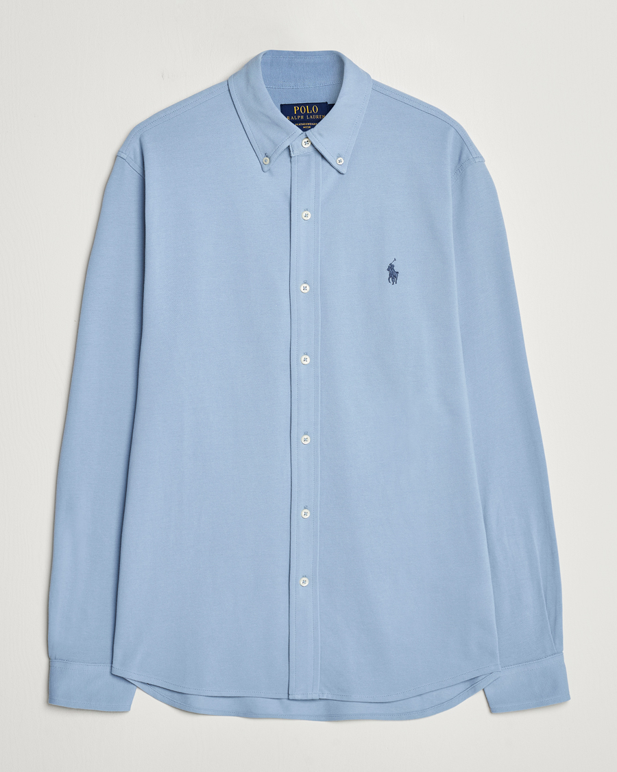 Mies | Kauluspaidat | Polo Ralph Lauren | Featherweight Mesh Shirt Vessel Blue