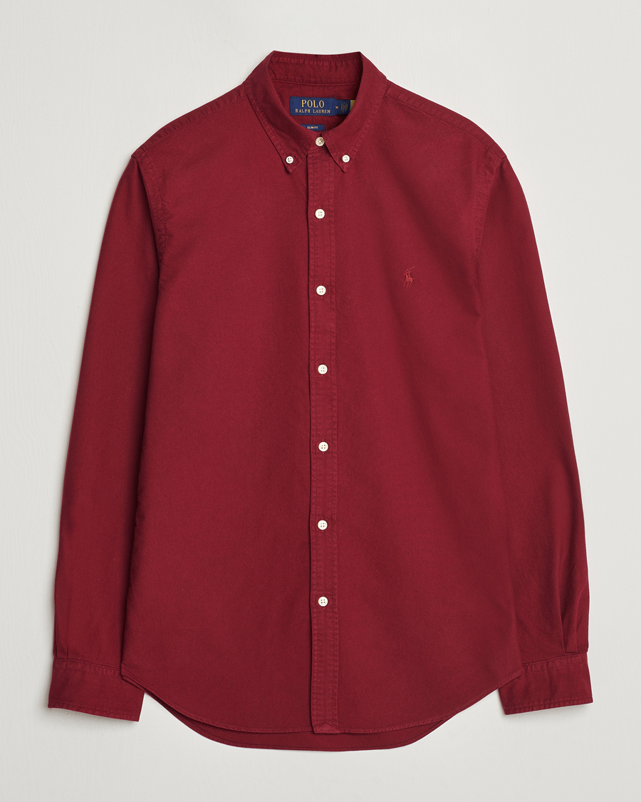 Mies | Kauluspaidat | Polo Ralph Lauren | Slim Fit Garment Dyed Oxford Red Carpet