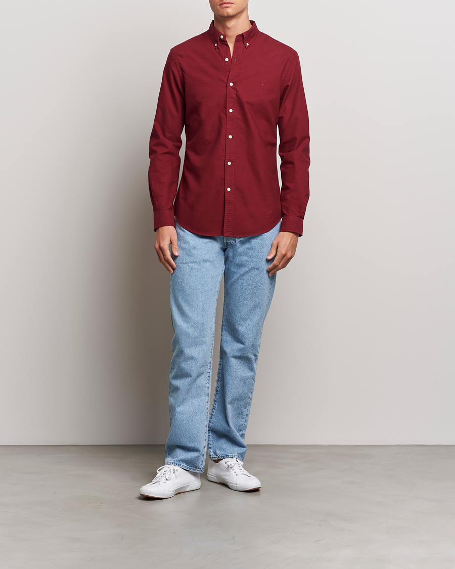 Mies | Kauluspaidat | Polo Ralph Lauren | Slim Fit Garment Dyed Oxford Red Carpet