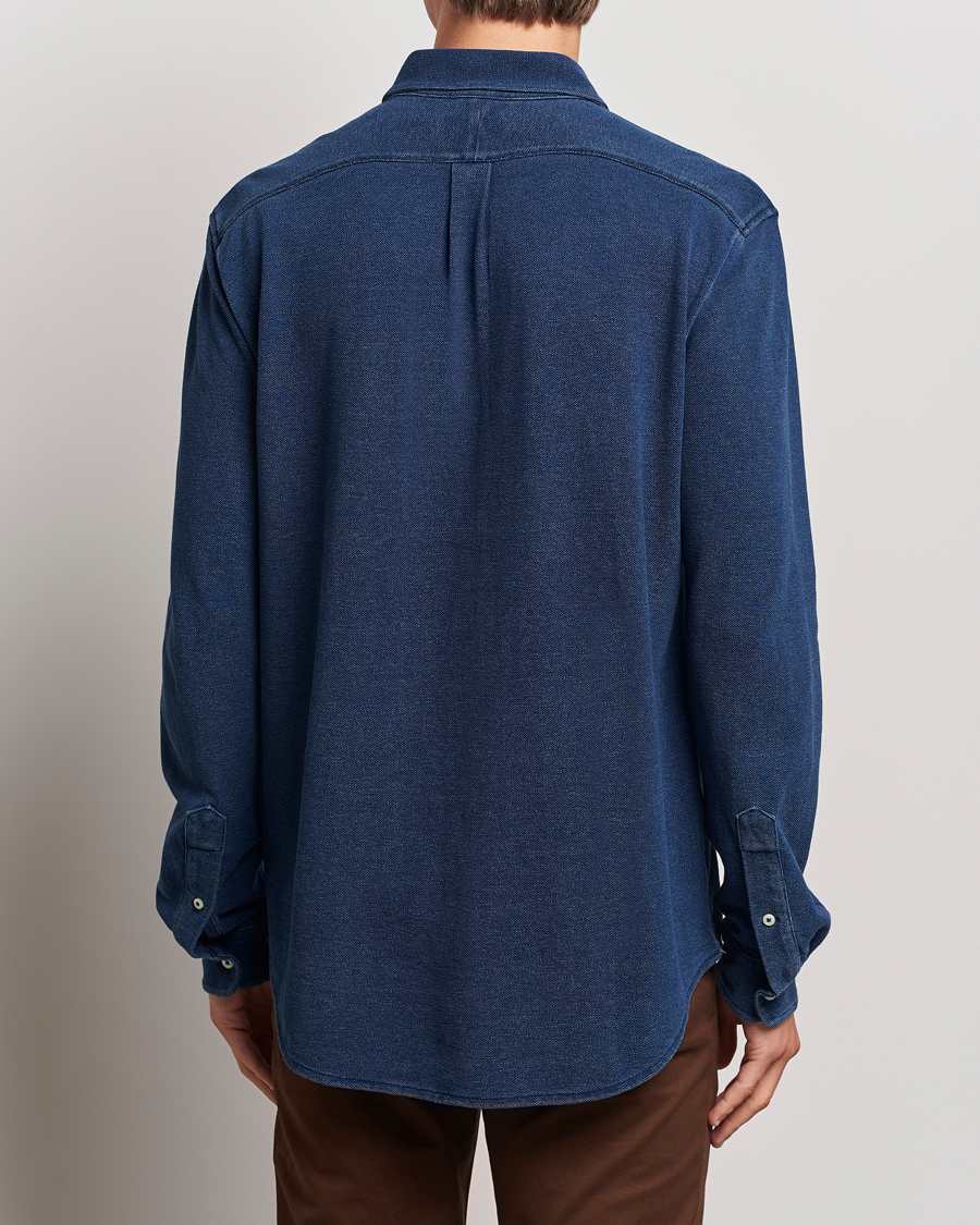 Mies | Kauluspaidat | Polo Ralph Lauren | Featherweight Mesh Shirt Dark Indigo