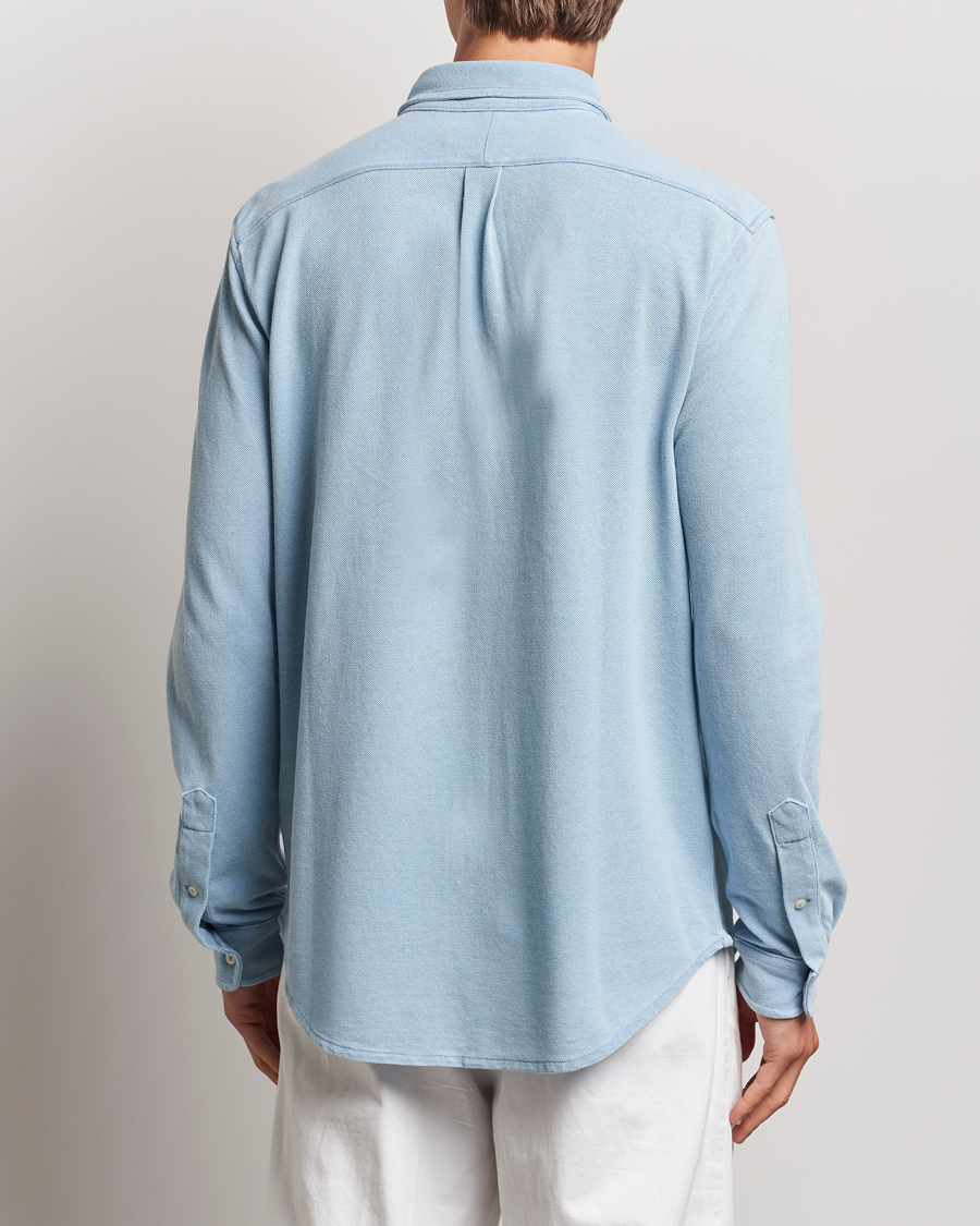 Mies | Kauluspaidat | Polo Ralph Lauren | Featherweight Mesh Shirt Light Indigo