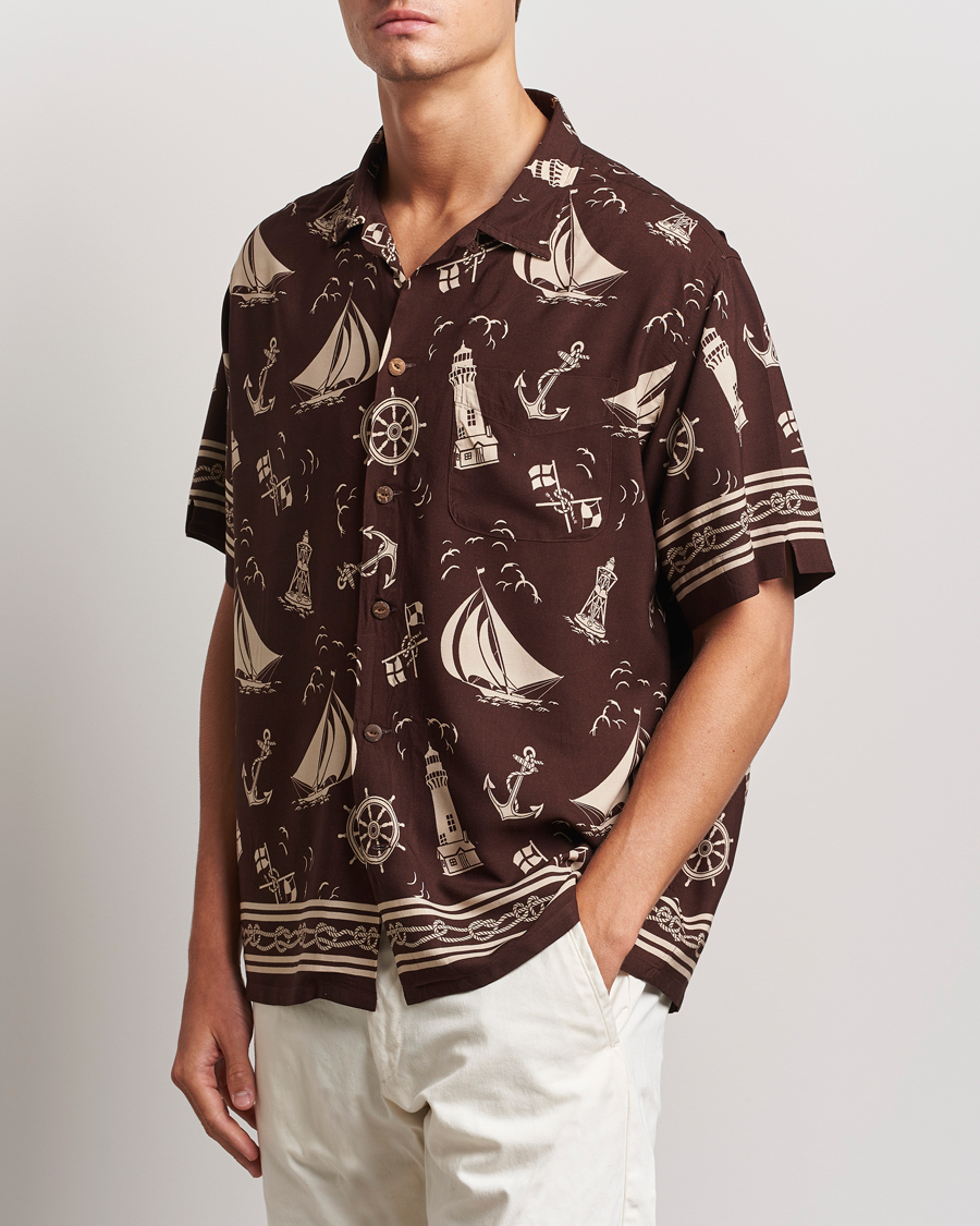 Mies | Kauluspaidat | Polo Ralph Lauren | Printed Rayon Short Sleeve Shirt Captins Convo