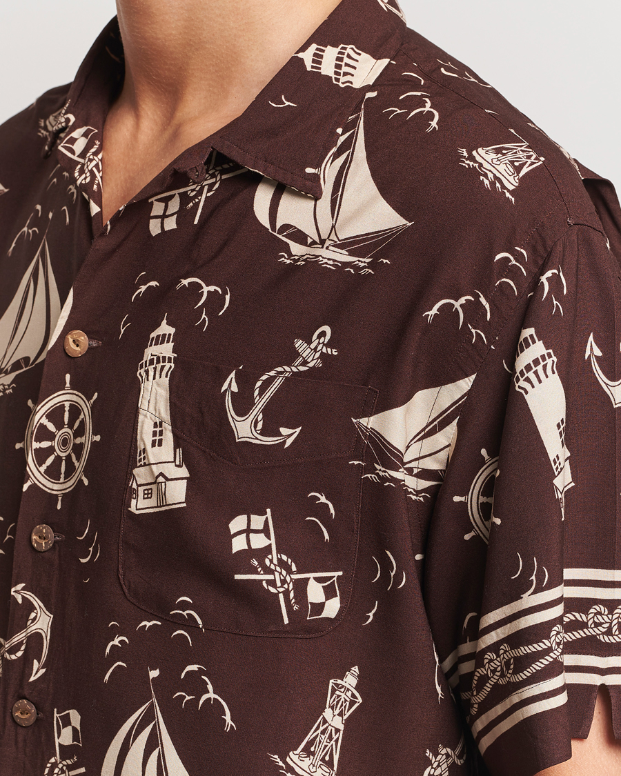Mies | Kauluspaidat | Polo Ralph Lauren | Printed Rayon Short Sleeve Shirt Captins Convo
